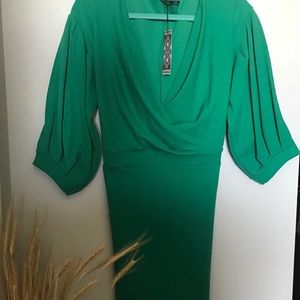 Grew long sleeve tie dress